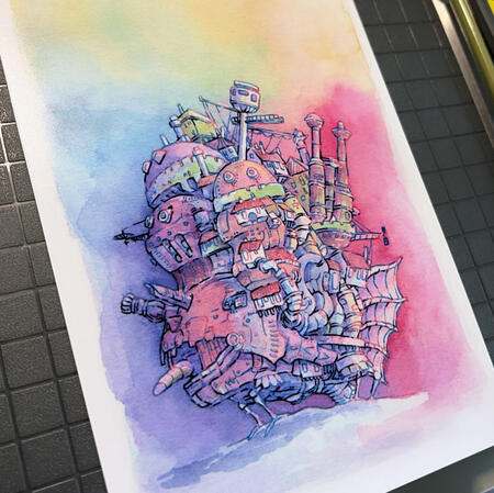 Howl Castle Print