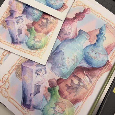 Howl Potions Print